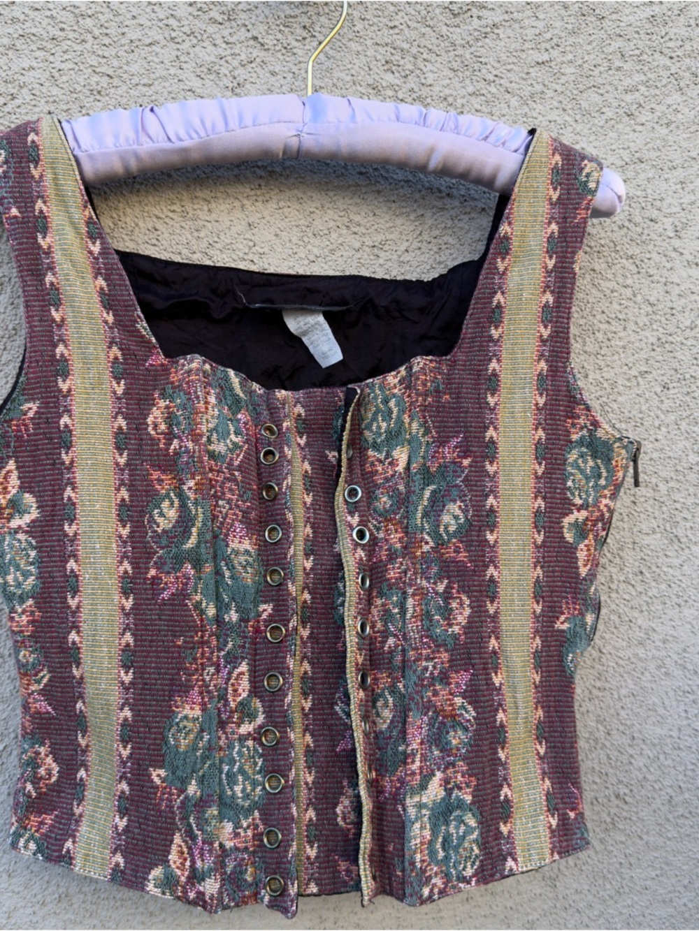 Vintage Floral Corset Top